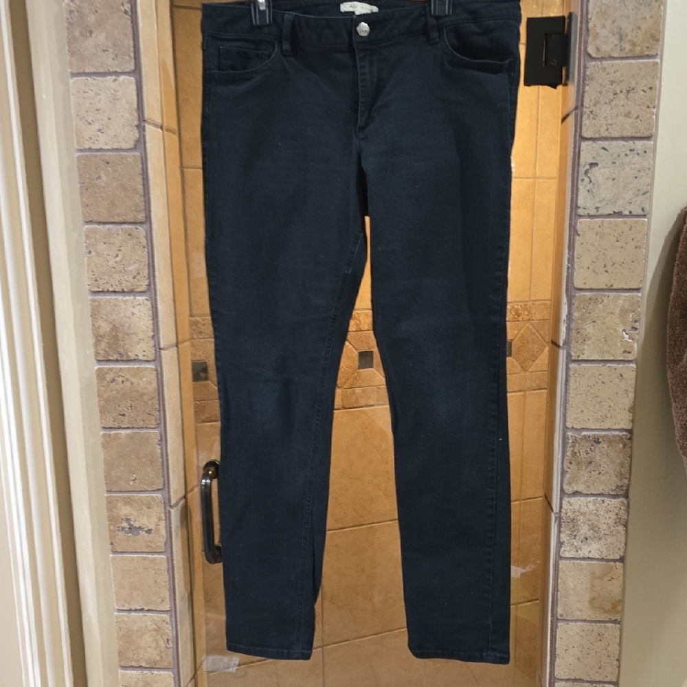 CAbi Black Straight Leg Jeans
